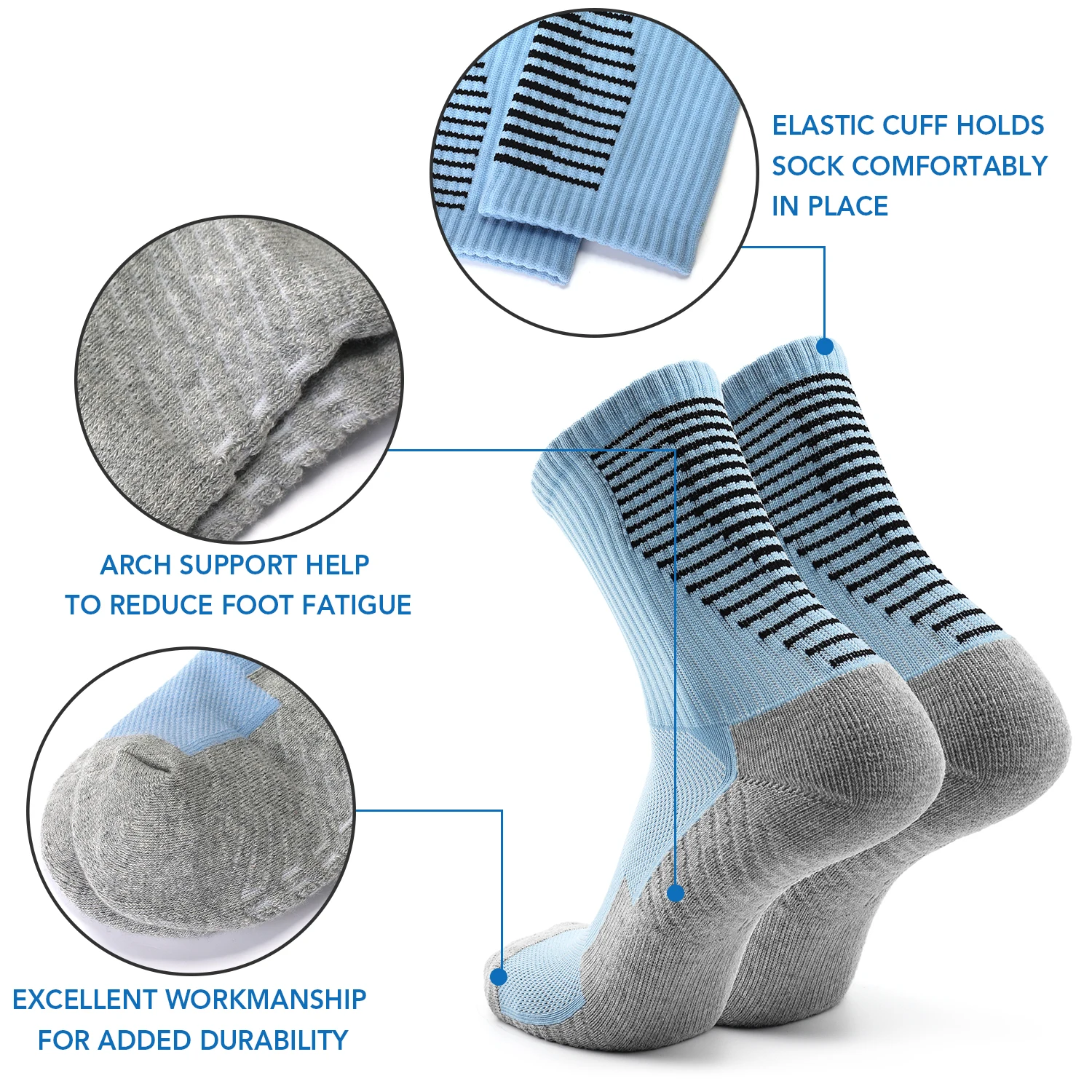 

Soccer Socks Team Sports Socks Outdoor Fitness Breathable Quick Dry Socks Wear-resistant Athletic Socks Anti-skid Socks