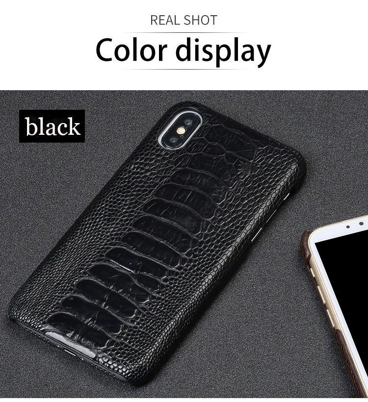 Чехол из натуральной кожи страуса для IPhone X 8 8 Plus 7 7 plus 6s 6s plus 6 6 plus роскошный подарок для влюбленных для apple Cover