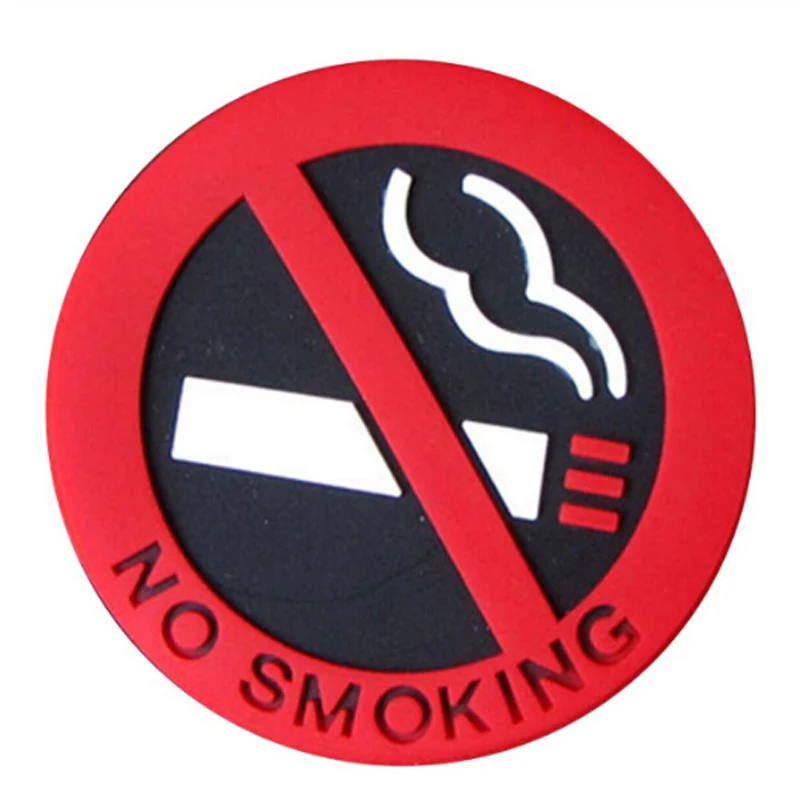 1 шт. Предупреждение логотип No Smoking наклейки для автомобиля Toyota avensis Corolla Prius RAV4