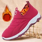 Женские зимние кроссовки с бархатным утеплителем, повседневная обувь из хлопка, 2021