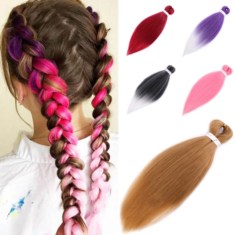

Braiding Hair Extensions Synthetic Fiber Ombre Crochet Hair Twist Braids