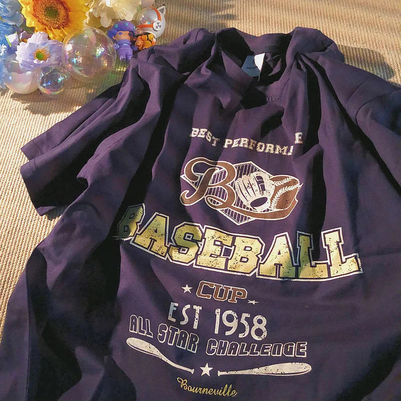 

Футболка женская хлопковая с принтом в стиле Харадзюку, с надписью в винтажном стиле, большого размера, 2021, размера плюс