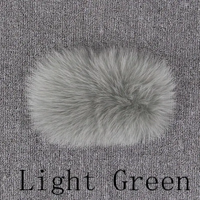light green QIUCHEN PJ19060 Новое поступление натуральный Лисий Мех Женское зимнее длинное пальто Высокое качество Горячая Распродажа модель - Цвет: light green