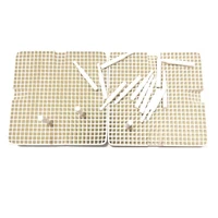 2pcs plates 20pcs porcelain nails dental lab pan rack square plate holding pfm crowns inside oven sintering 6565cm
