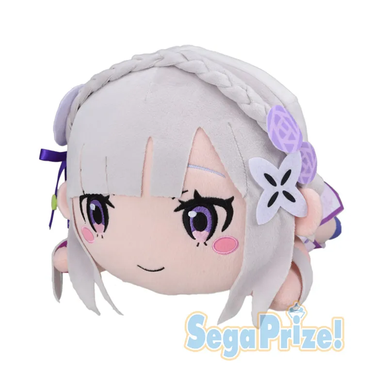 Набивной плюш Re Zero Start Life in other World: Emilia Mega Jumbo Nesoberi 15 7 дюйма | Игрушки и хобби