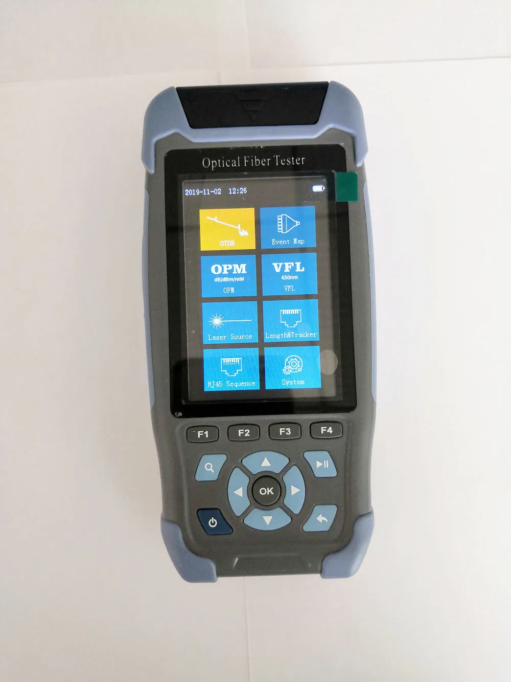 Мини волоконно оптический рефлектометр 3 5 дюймов Цвет ЖК дисплей с VFL и КПМ карта