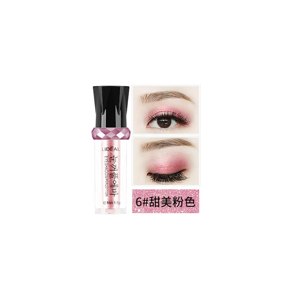 Новинка LIDEAL Rolling beads 14 цветов блестящие тени для век легко наносятся мерцающие тени для век Пигмент Макияж Косметика TSLM1 - Цвет: 06