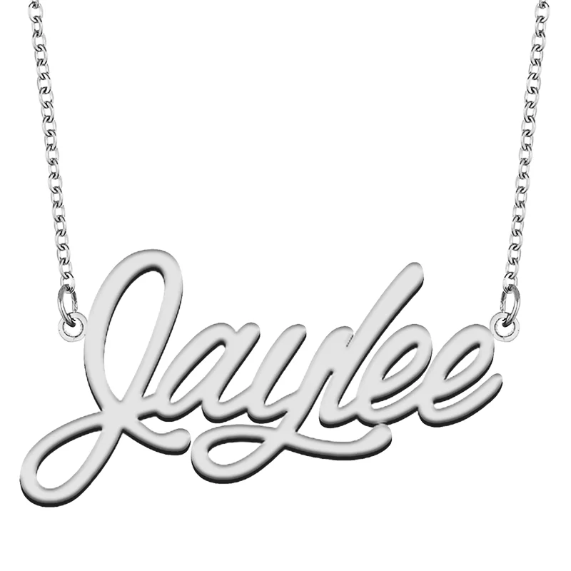 Jaylee Custom Name Necklace Customized Pendant Choker Personalized Jewelry Gift for Women Girls Friend Christmas Present