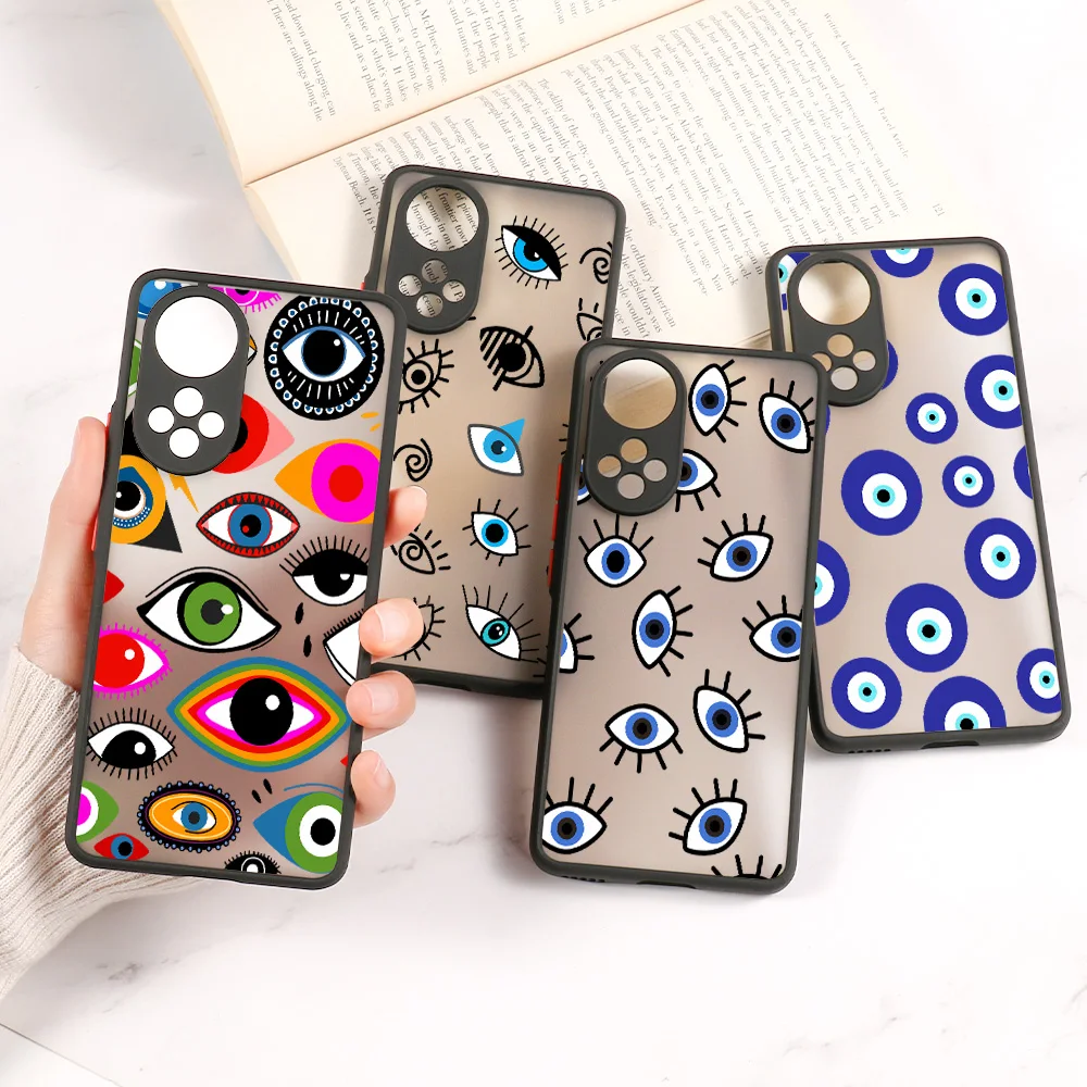 

Demon Eye Cover For Huawei Honor 50 Pro Case Honor 10i 10 Lite 8X 9X 9A 20 30 10X Lite 50 SE Lens Protection Funda Nova 5T Shell