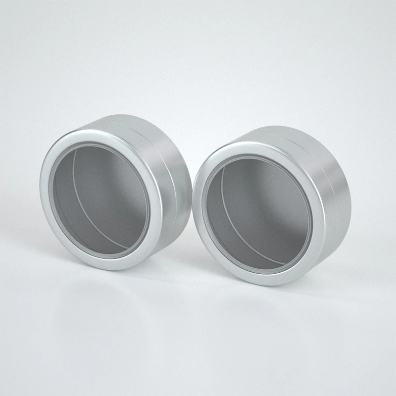 10 шт алюминевый пустые банки для хранения ногтей бусины из горного хрусталя