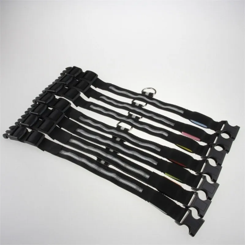 Собаки ошейник для домашнего питомца собаки светящийся с USB Перезаряжаемые