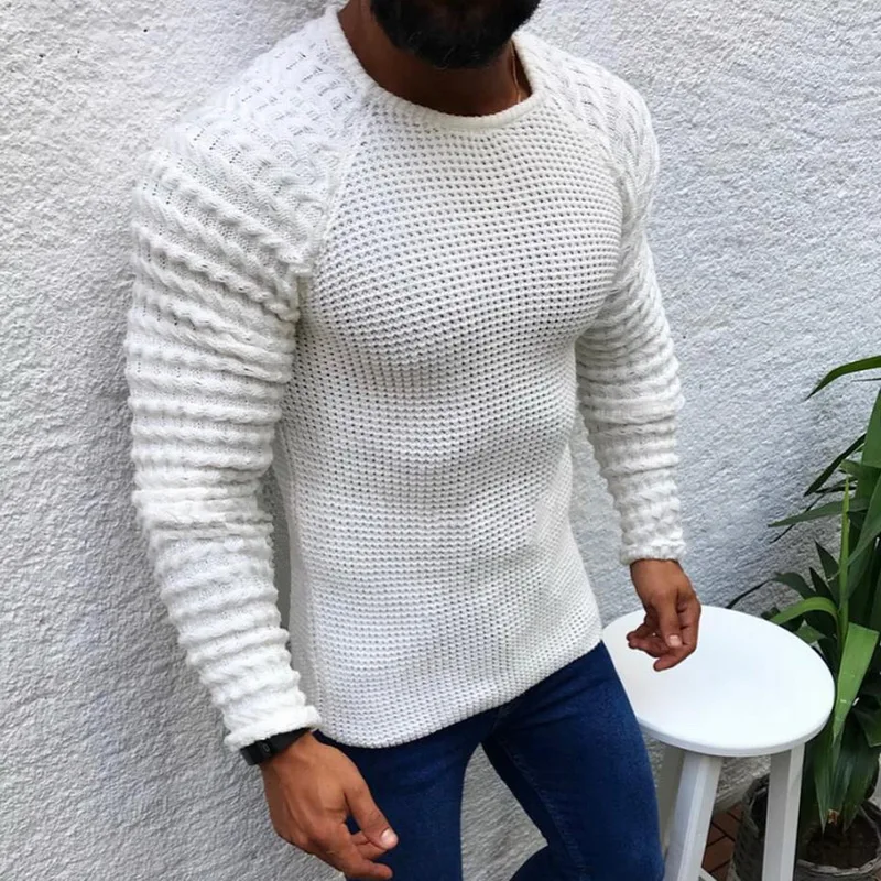 CYSINCOS новинка 2019 Мужской Повседневный пуловер с воротником свитера Осень зима