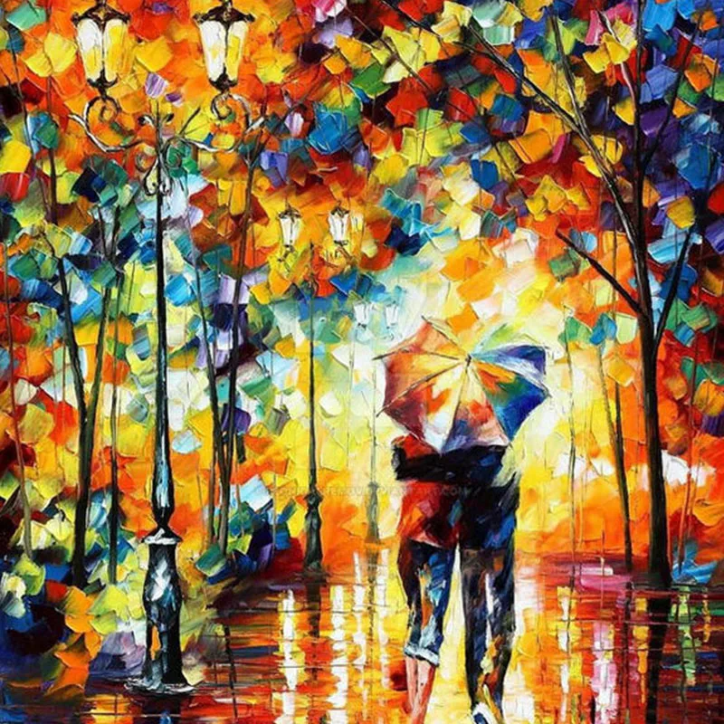 

Retro art 5D diamond painting DIY Venice landscape sunflower color rose diamond embroidery handmade cross stitch kit Christmas