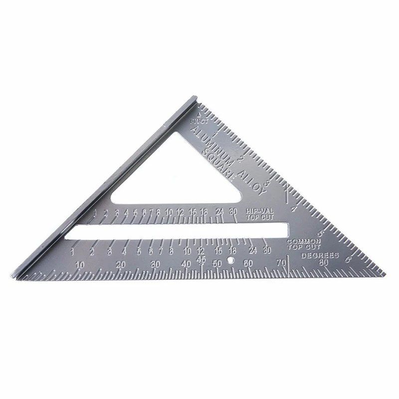 

7 Remodel Ruler Miter Aluminum Alloy Speed Square Roofing Triangle Protractor