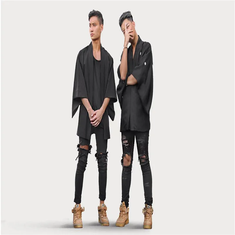 

2021 New Stretch Men's Jeans Washed with Holes and Small Feet Men's Trousers Mid-waist Trendy Small Feet Pants Clothes