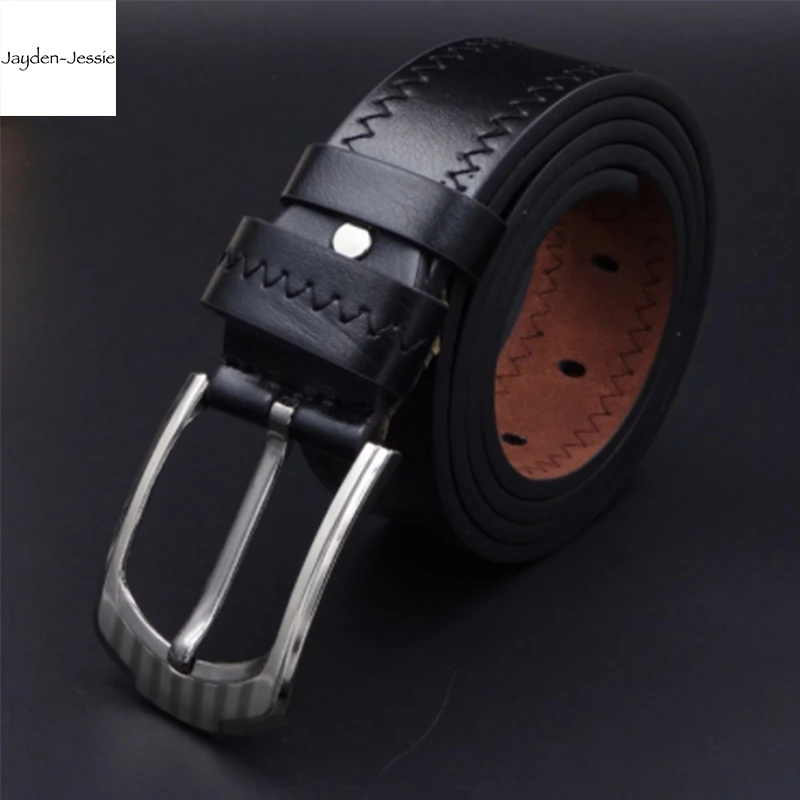 Модный и удобный мужской кожаный ремень из искусственной кожи с пряжкой иглой