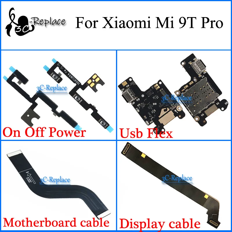Гибкий Usb кабель для дисплея Xiaomi Mi 9T Pro материнской платы громкий динамик