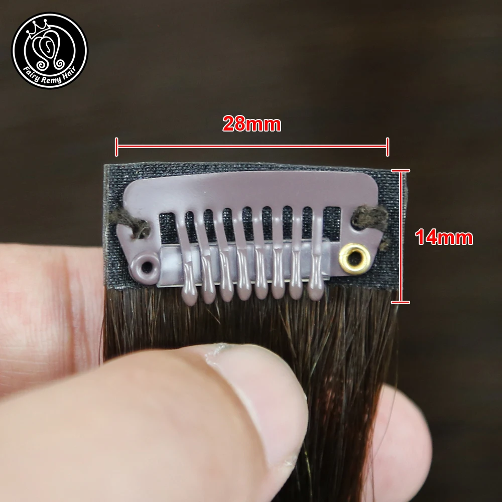 Сказочные волосы Remy накладные человеческие из искусственной кожи прямые на всю