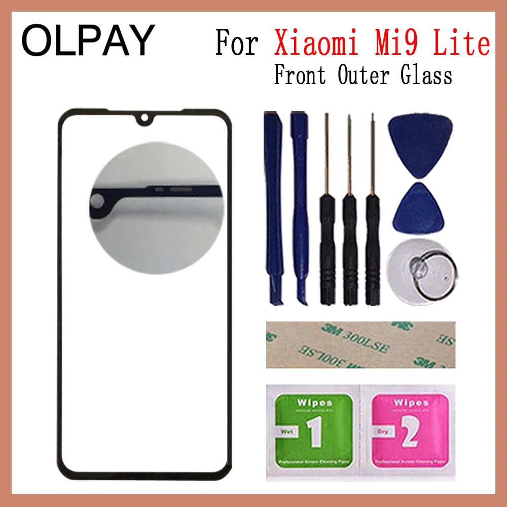 Новинка для Xiao mi 9 mi 9 SE mi 9 Lite mi 9T mi 9T Pro Панель переднее внешнее стекло Сенсорная панель экрана для замены деталей без ЖК-дигитайзера