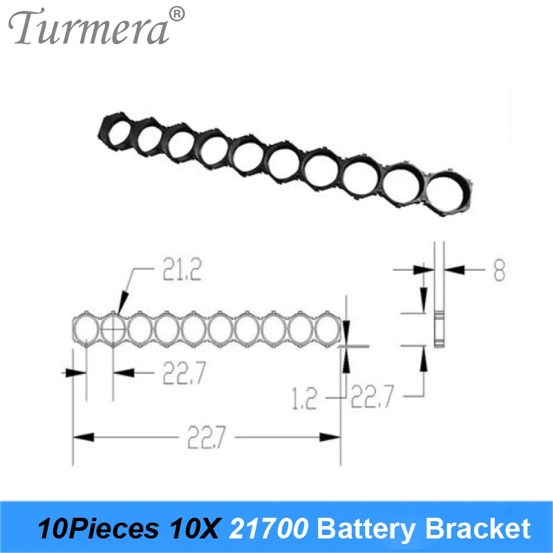 

10Piece 21700 Lithium Battery Holder Bracket 21700 Spacer Assembly Group Module DIY Brackets Case for E-bike Battery Use Turmera