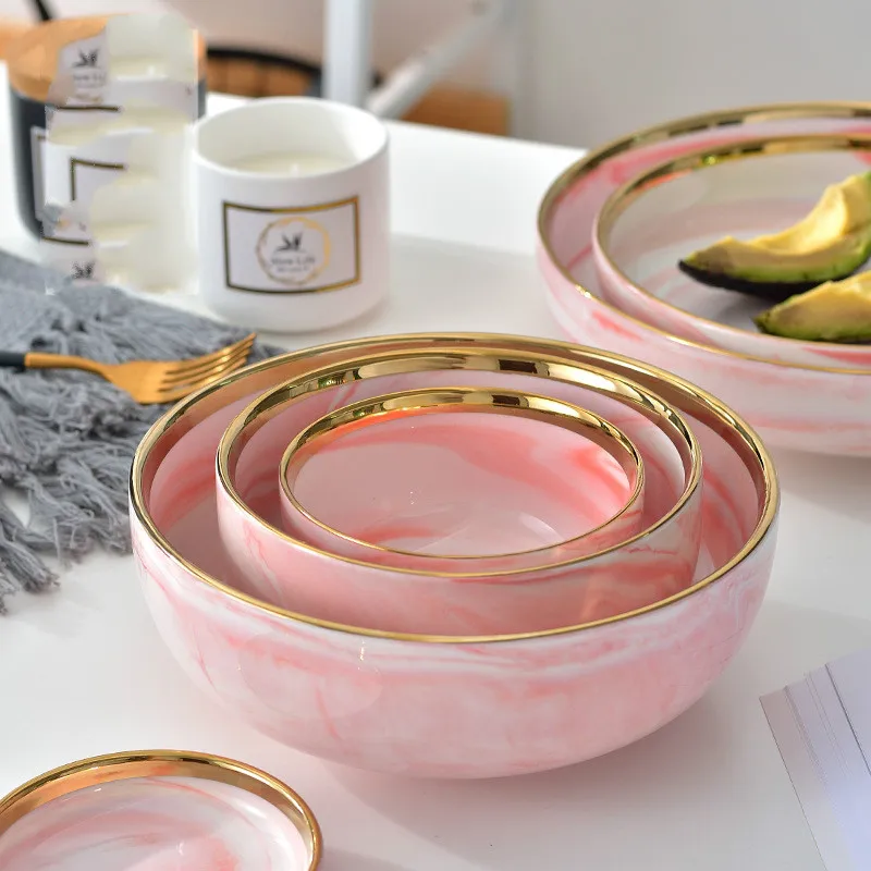 Керамическая Западная посуда в скандинавском стиле домашние блюда креативные