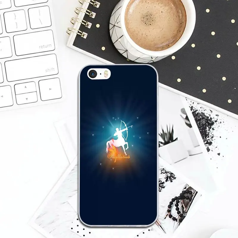 Soft TPU Silicone Mobile Phone Cases Cover for iPhone X XR XS Max 10 7 8 Plus 4 4S 5 5S SE 5C Bags Zodiac Signs Art Design | Мобильные