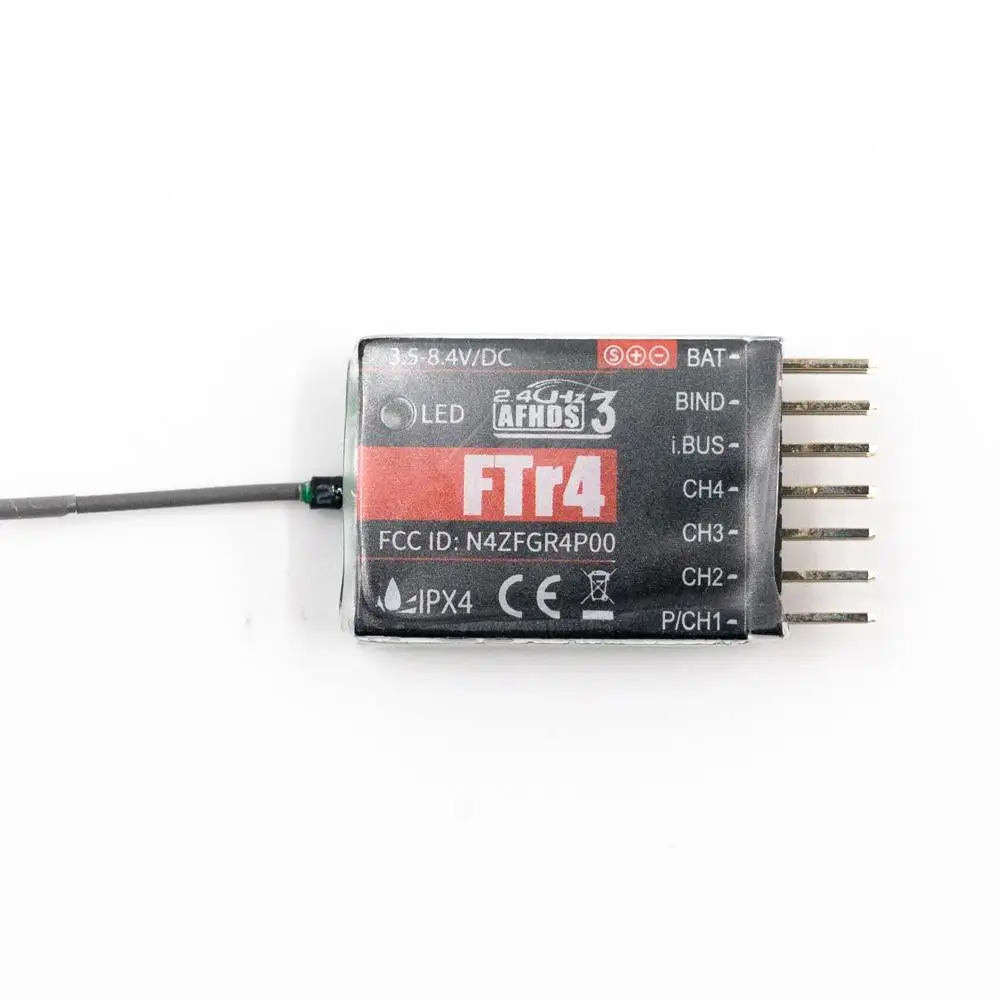 2 шт. FLYSKY FTr4 4G 4CH AFHDS3 PWM PPM IBUS SBUS мини приемник для радиоуправляемого автомобиля