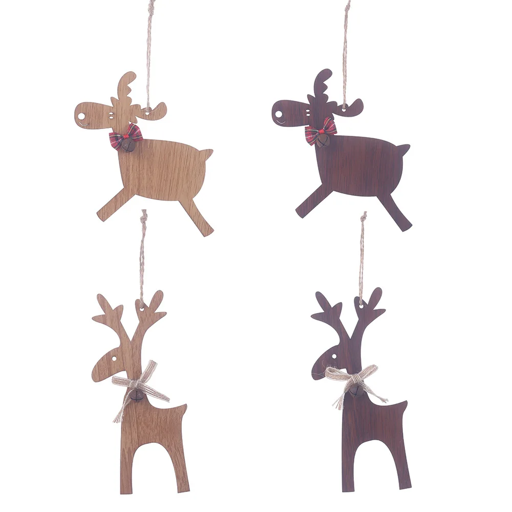 Новые Подвески на рождественскую елку 1 шт. Рождественский олень деревянный DIY