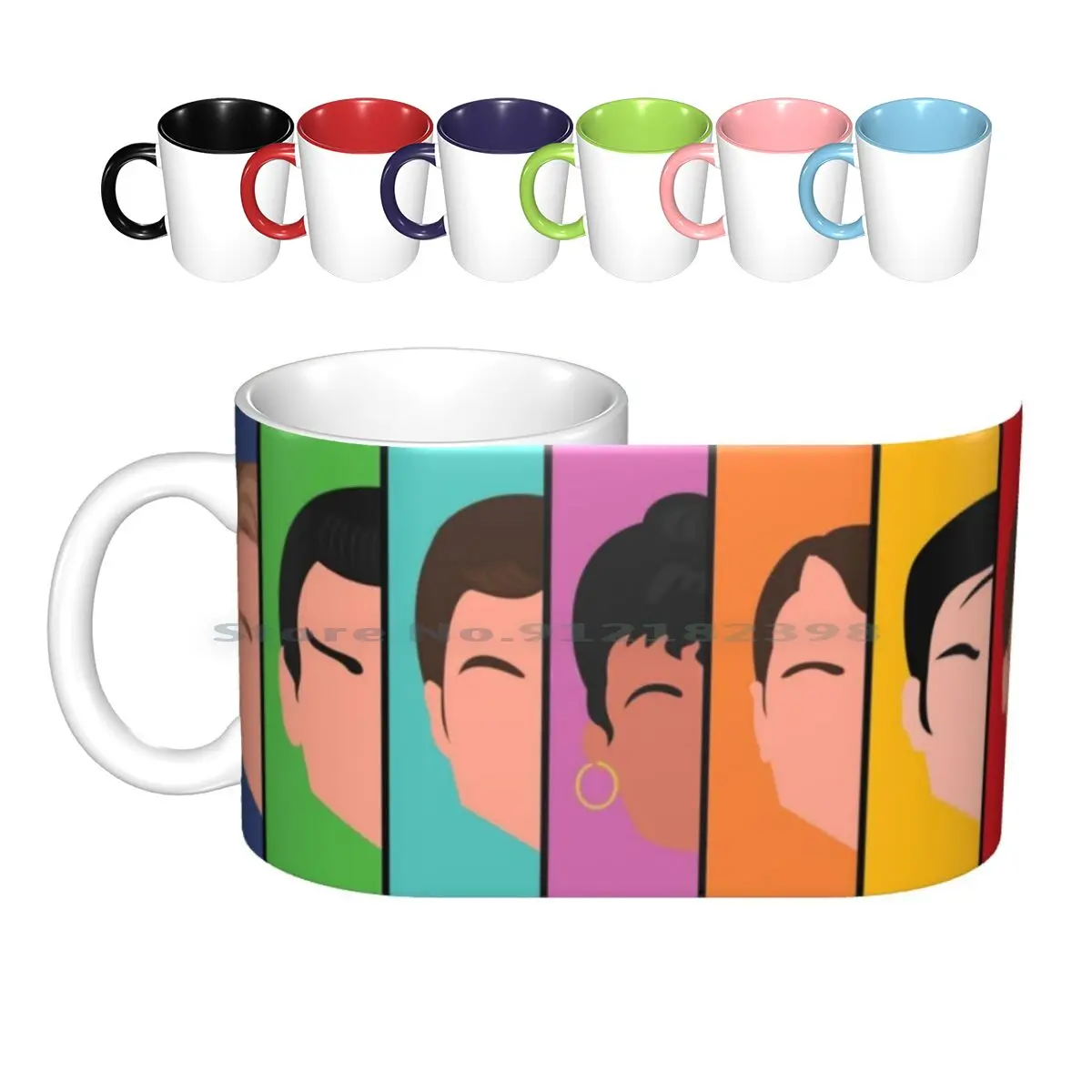 Керамические кружки Enterprise Crew кофейные чашки кружка для молока чая Kirk Tiberius Spock Mccoy