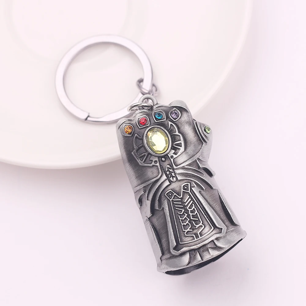 Marvel Мстители 4 бесконечные войны брелок перчатка Таноса Модель брелок для мужчин и женщин подарок брелок Llaveros аксессуары ювелирные изделия
