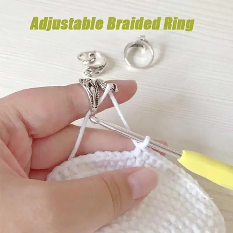 

Knitting Loop Ring Adjustable Knitting Loop Crochet Loop Knitting Accessories Crochet Loops Rings Adjustable Knitting Loop