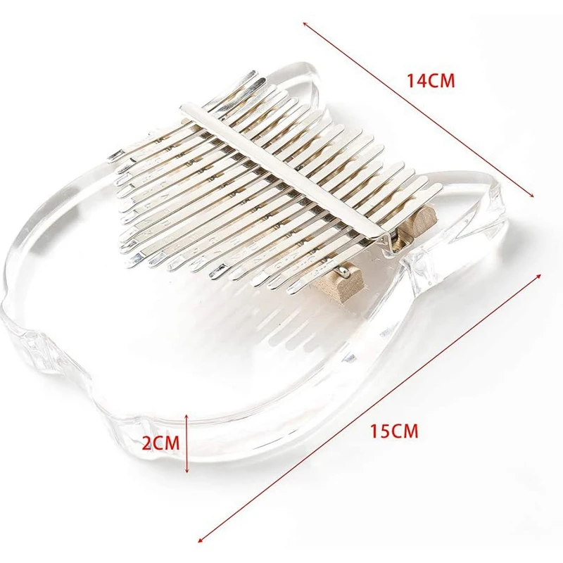 

Thumb Piano Acrylic Kalimba Thumb Piano 17 Key,Musical Instrument Christmas Gifts,for Kids,Beginners (Rabbit)
