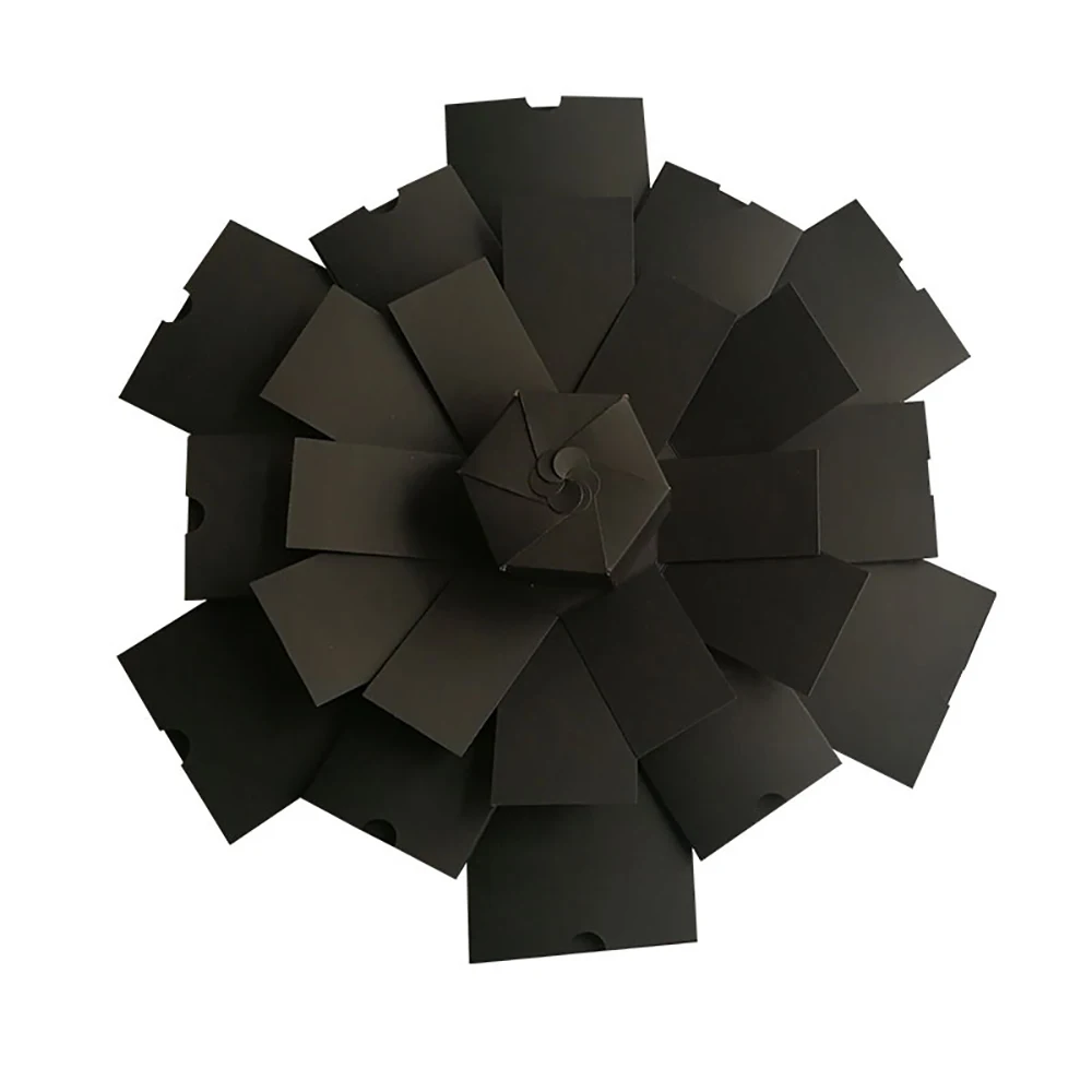 Hexagon 5 Layer 12 Sided Explosion Gift Box DIY Photo Album Surprise Exploding box Birthday for Girlfriend Boyfriend | Дом и сад