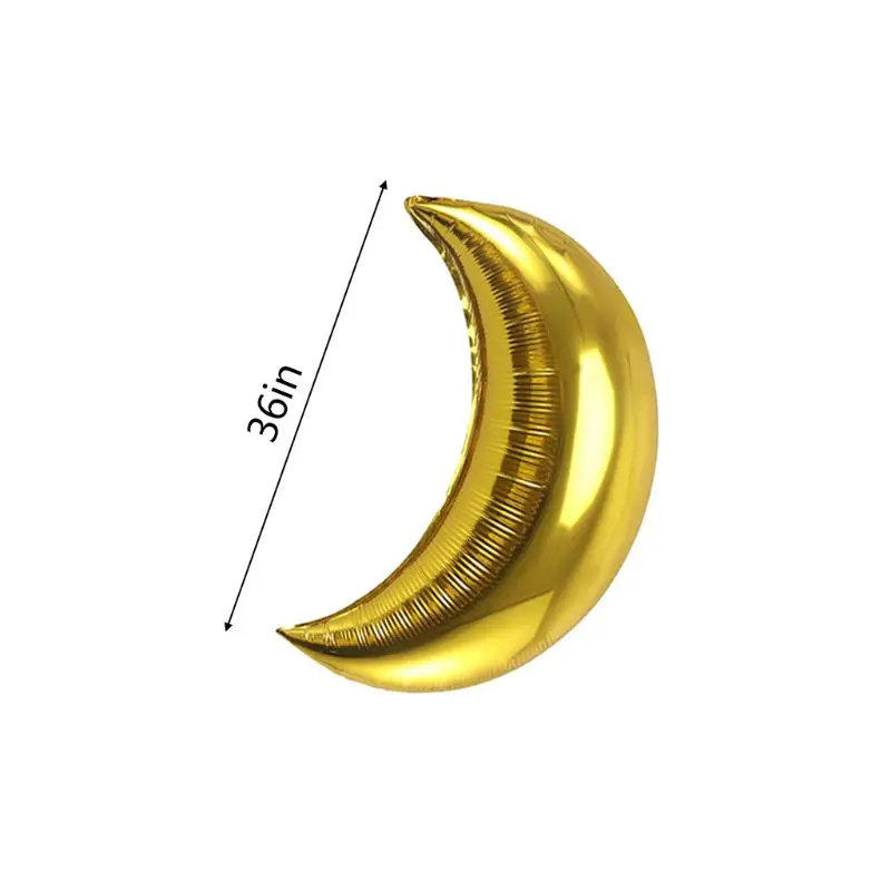 

Eid Mubarak Banner Lettering Balloons Ramadan Kareem Stars Moon Shape Ramadan 69HF