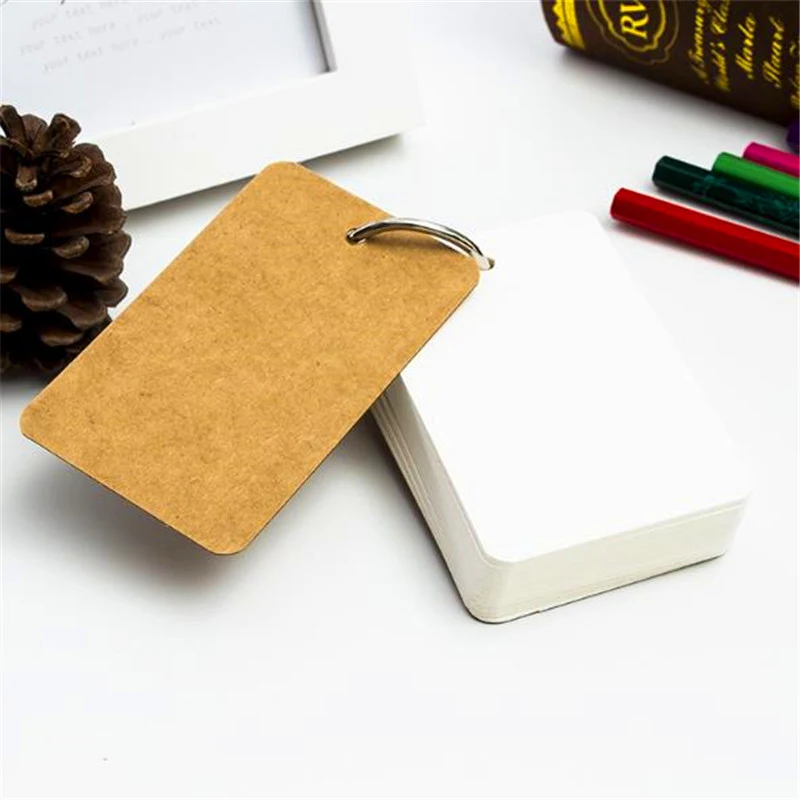 1 упаковка разноцветных колец для связывания легкая флэш карта Крафтовая бумага