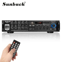 sunbuck audio power amplifier ac 110v 220v dc12v bluetooth karaoke amplifier hifi home theater amplifier for car home