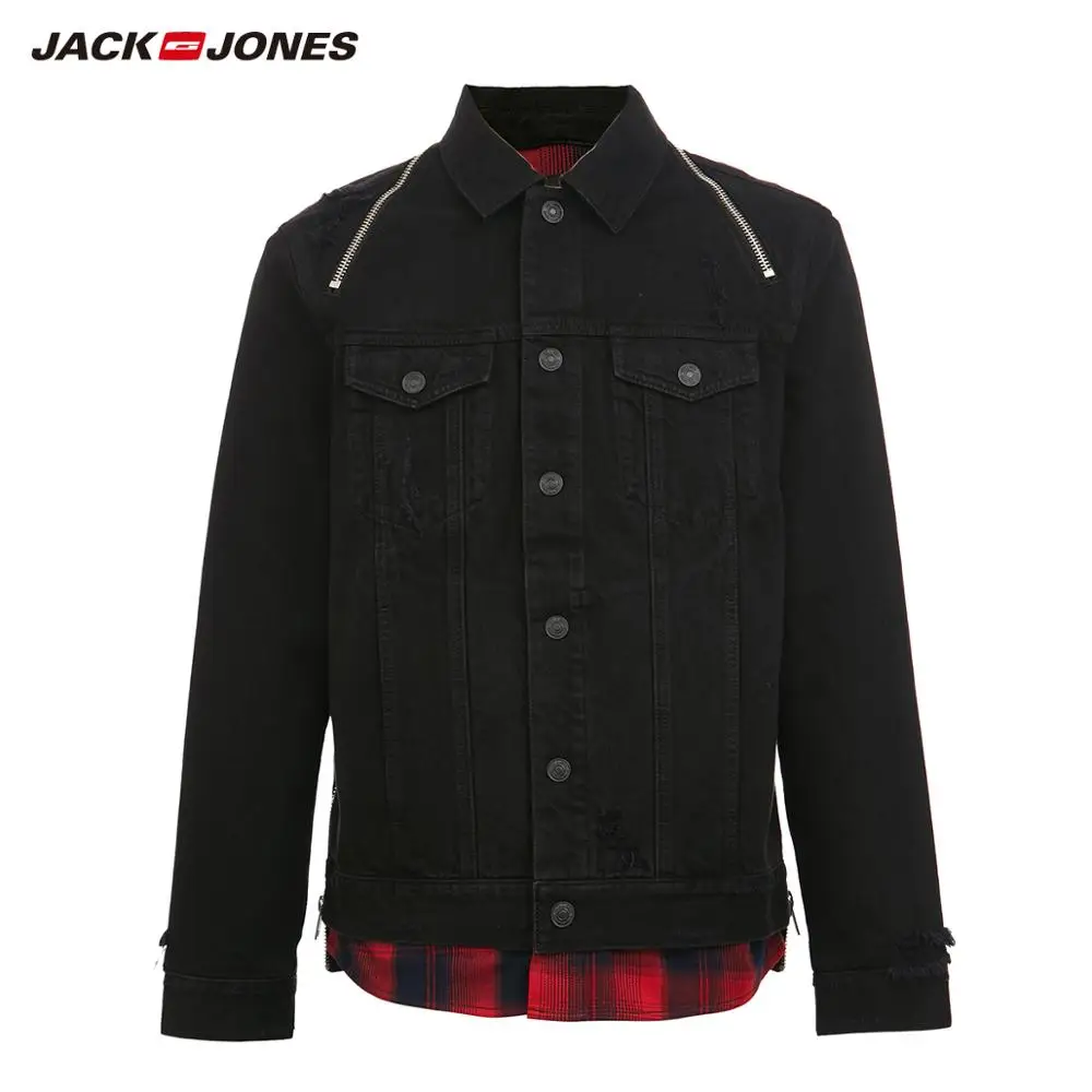JackJones Для мужчин комплект платья из двух частей уличная джинсовая Caogo куртка