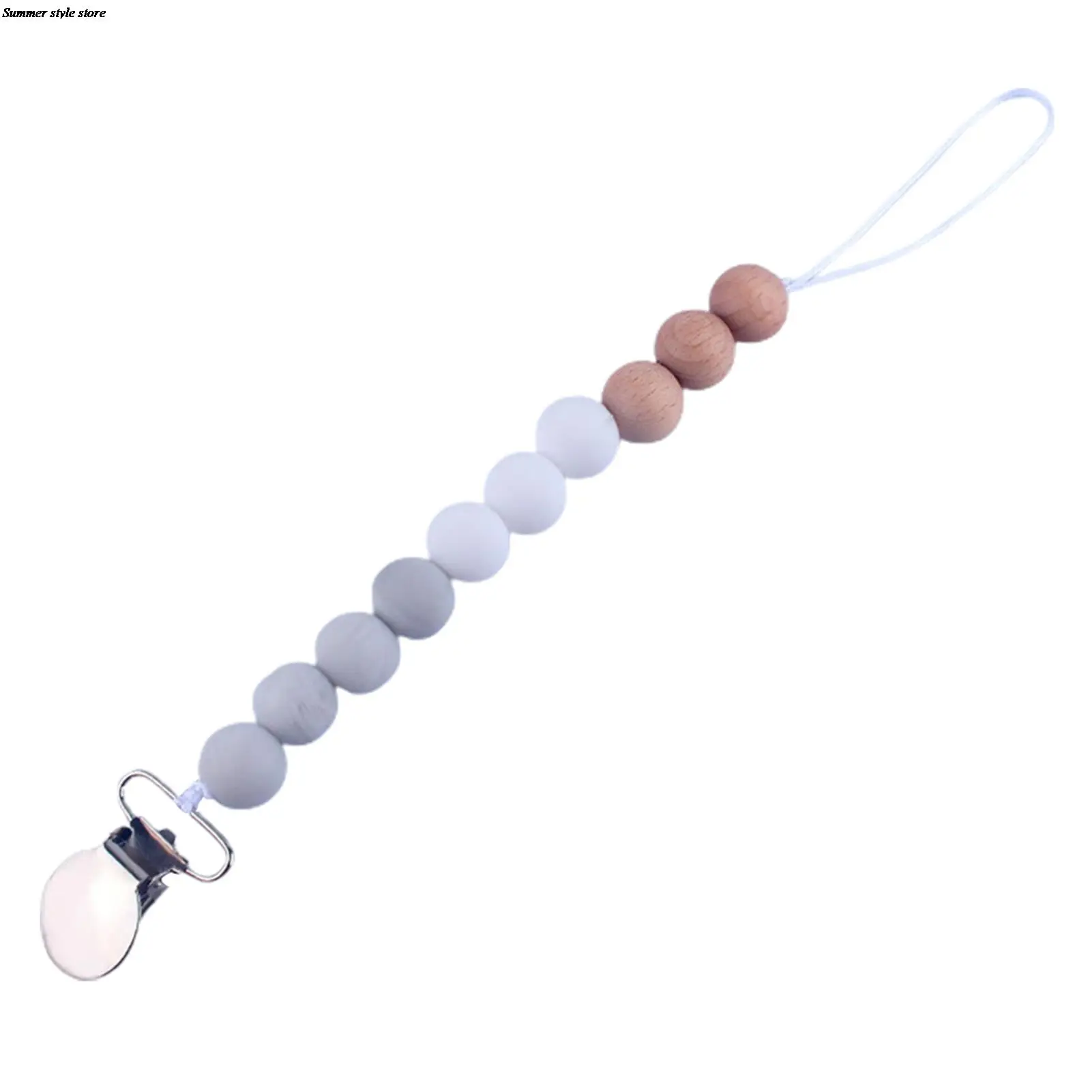 Силиконовая детская цепочка-пустышка с зажимом для соски Успокаивающая соска