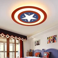American Captain ceiling light kids bedroom decor led semi flush ceiling light for living room decoration boy kids room lights
