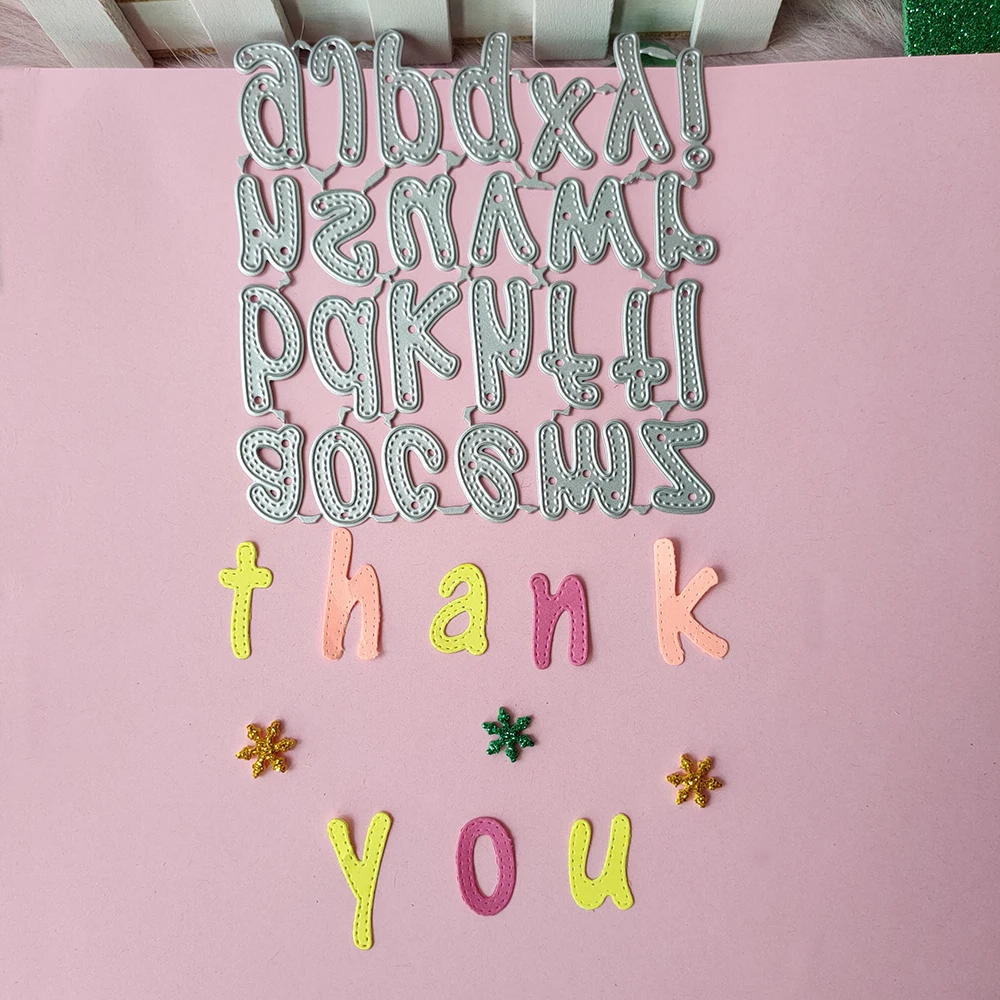 

New Lowercase alphabet metal cutting die mould scrapbook decoration embossed photo album decoration card making DIY handicrafts