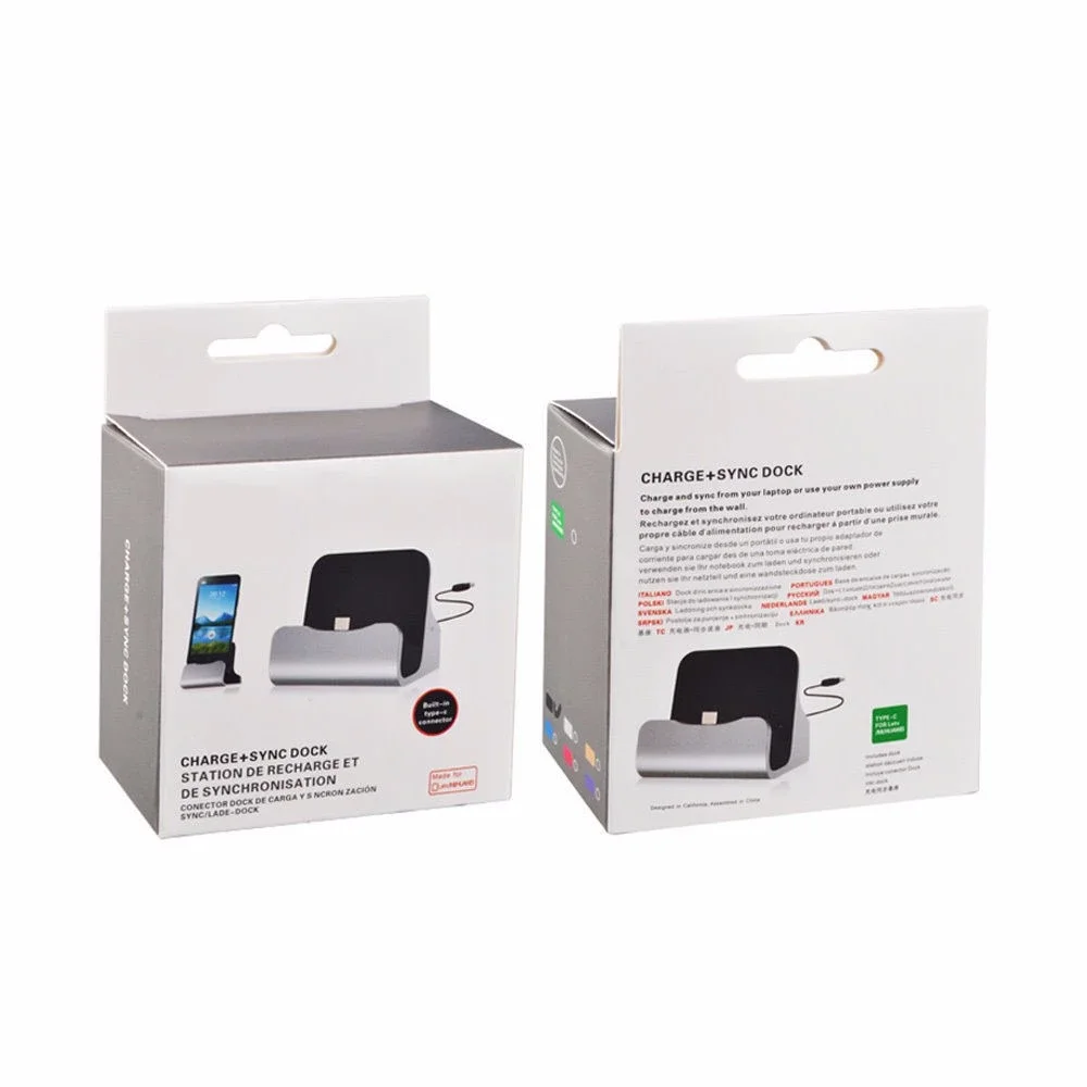 3 в 1 USB Type C зарядный держатель + Настольная станция док для синхронизации данных