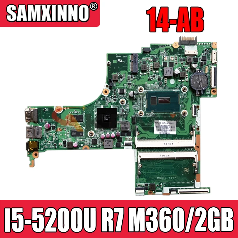 

Для HP 14-AB материнская плата портативного компьютера с SR23Y I5-5200U R7 M360/2 ГБ GPU 806834-501 DAX11AMB6D0 материнская плата 100% тестирование Быстрая доставка