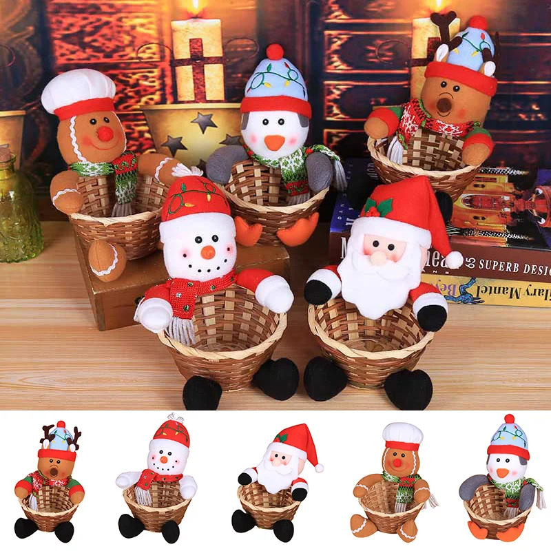 Коробка конфет Рождественская коробка для хранения украшение стола Санта Клаус