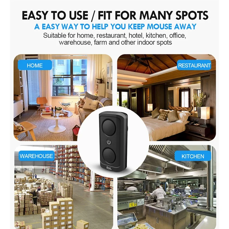 

Pest Repeller Electromagnetic Wave + Ultrasonic + EPA Electronic Mosquito Repellent for Home Office