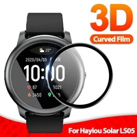 3d soft fibre glass protective film cover for xiaomi smart watch youpin haylou solar ls05 full screen protector case