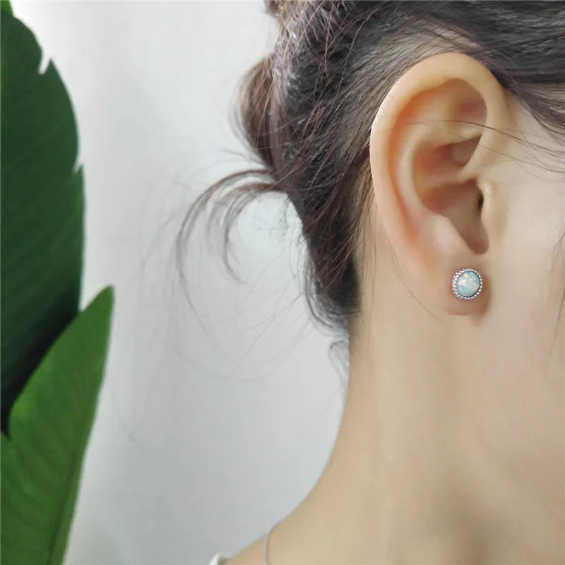 RUIYI реальные 925 стерлингового серебра женские изысканные опалы ожерелье с