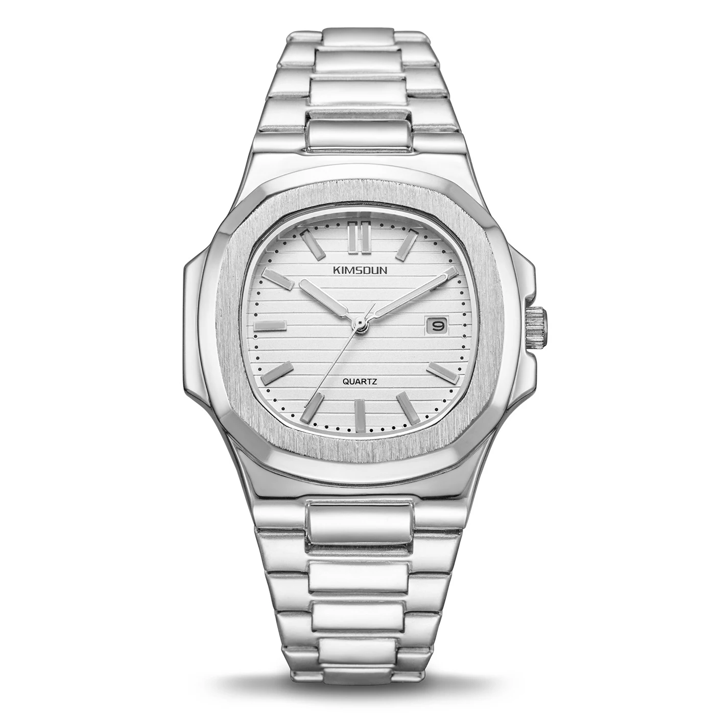 man watch 40mm Швейцарские часы мужские люксовый бренд море Nautiluses Женева календарь из нержавеющей стали Кварцевые часы с подсветкой rolexable золотой - Цвет: man watch 40mm