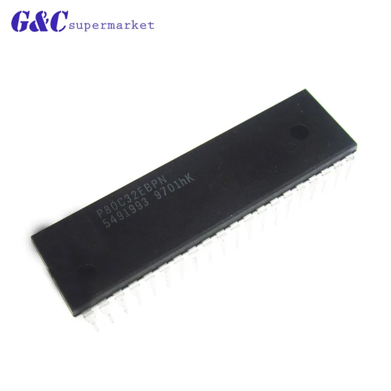 Микроконтроллеры P80C32EBPN 80C32 CPU CMOS 8 бит ICs DIP40 электроника сделай сам 1/5