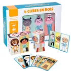Деревянные персонажи, деревянные игрушки, интерактивная игра для родителей и детей, Обучающие игрушки Монтессори