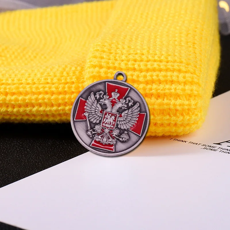 CCCP Medal Russia Double-headed eagle cross ST.GEORGE coat of arms the Russian Federation badge national emblem | Украшения и